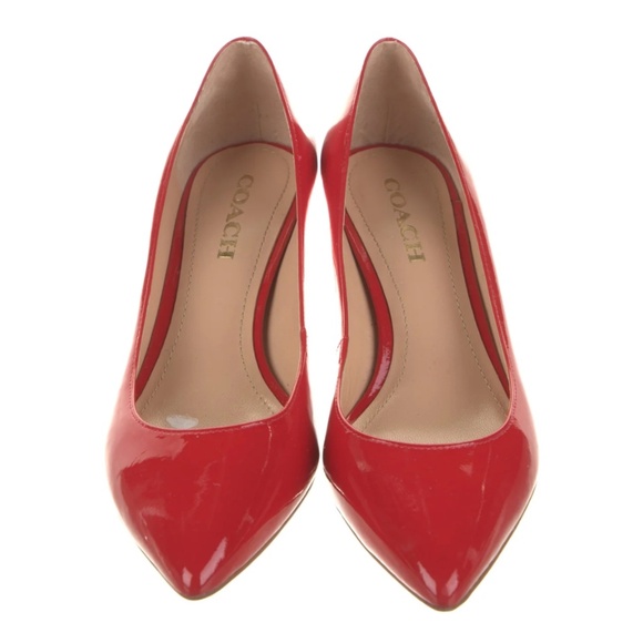 Coach (Sloane) patent leather kitten heels - Picture 3 of 5